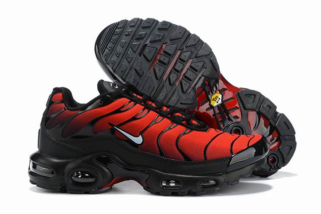 Nike Air Max Plus Tn Men's Running Shoes Red Black White-40 - Click Image to Close